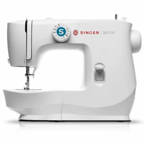 Singer M2100 Sewing Machine with 63 Stitch Applications and Accessories, White Perspective: front