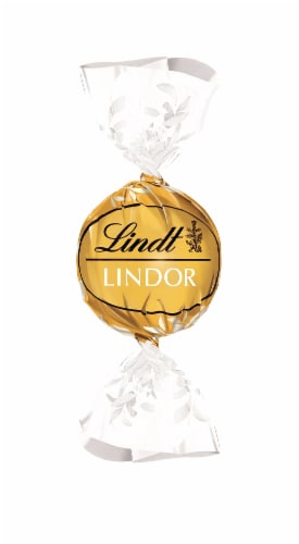 Lindt Lindor White Chocolate Truffle Perspective: front