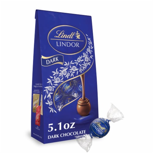 Lindt LINDOR Dark Chocolate Candy Truffles Bag, 1 bag / 5.1 oz - Fry's Food  Stores