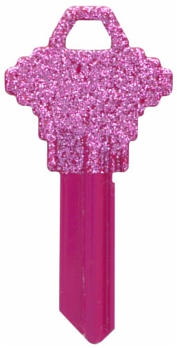 Hillman #68 Diva Glitter Blank Key - Assorted Perspective: front