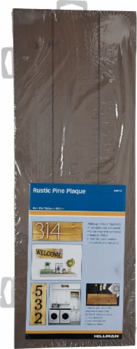 Hillman Rustic Wood Address Plaque Perspective: front