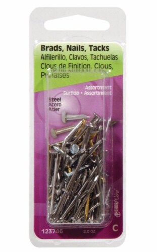 Hillman 16 Ga. X Assorted Sizes L Steel Brad Nail Assortment 1 pk 2 oz
