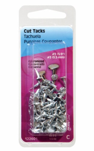 Hillman No. 14 X 3/4 in. L Galvanized Silver Steel Cut Tacks 1.75 pk Hillman No. 14 X 3/4 in. L Galvanized Silver Steel Cut Tacks 1.75 pk
