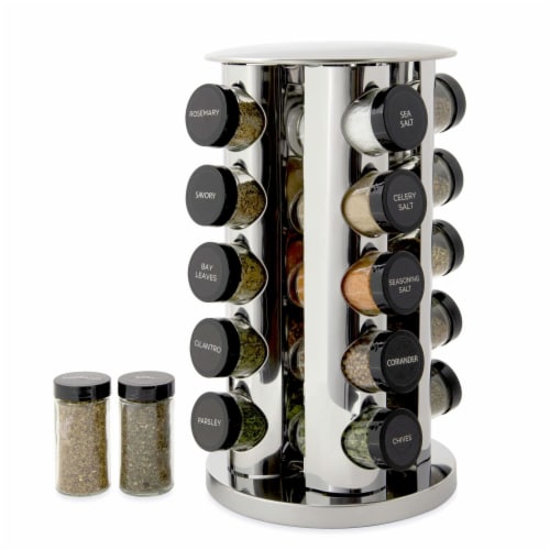 Kamenstein 20 Jar Revolving Stainless Steel Spice Rack 1 unit