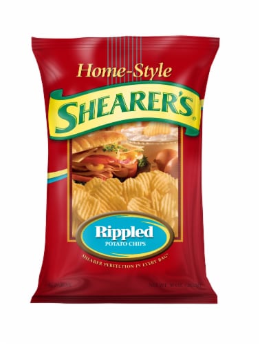 Shearer's Home-Style Rippled Potato Chips Perspective: front