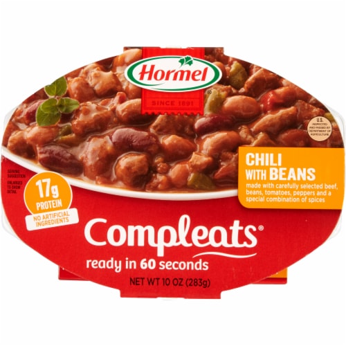 Hormel® Compleats® Chili with Beans Microwave Meal Perspective: front