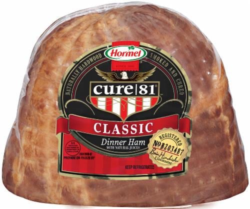 Hormel Cure81 Classic Dinner Ham Half Perspective: front