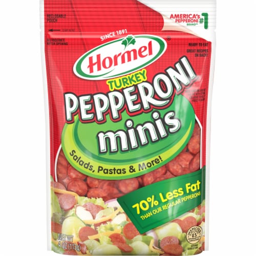 Hormel® Turkey Pepperoni Minis Perspective: front