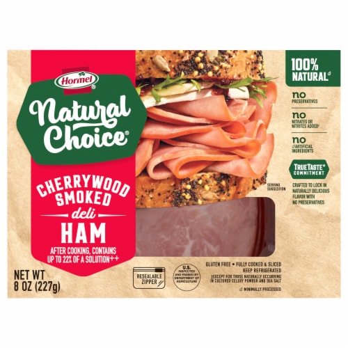 Hormel® Natural Choice® Cherrywood Smoked Deli Ham Perspective: front