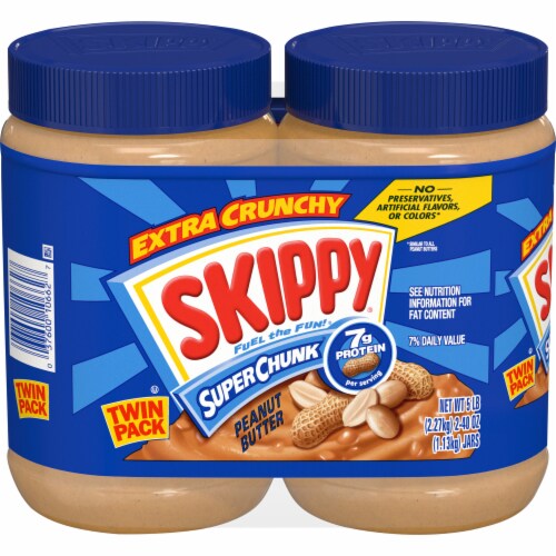 Skippy® Super Chunk® Extra Crunchy Peanut Butter Spread Perspective: front