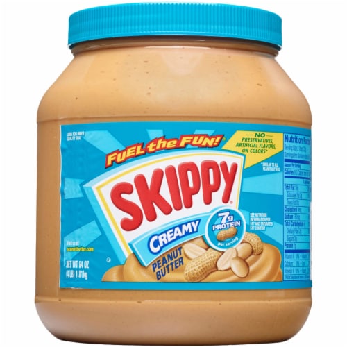 Skippy® Creamy Peanut Butter Spread Perspective: front