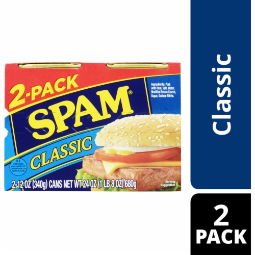 SPAM® 2-Pack Classic Canned Luncheon Meat Perspective: front