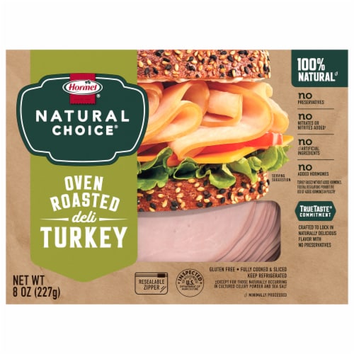Hormel® Natural Choice® Oven Roasted Turkey Deli Meat Perspective: front