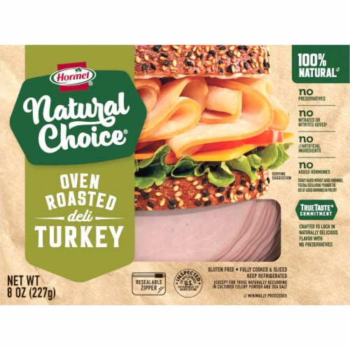 Hormel® Natural Choice® Oven Roasted Turkey Deli Meat Perspective: front