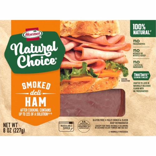 Hormel® Natural Choice® Smoked Ham Deli Meat Perspective: front