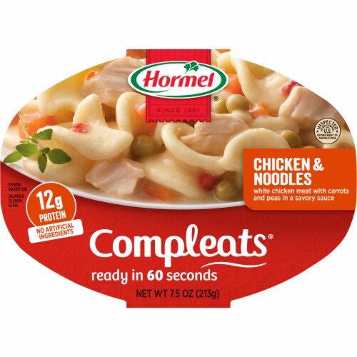 Hormel Compleats® Chicken & Noodles Microwave Tray Perspective: front