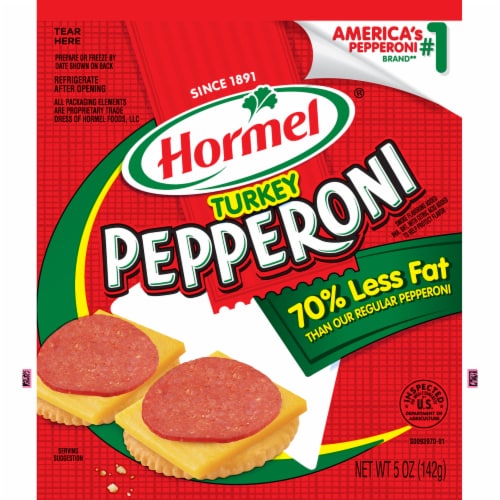 HORMEL Pepperoni Turkey Perspective: front