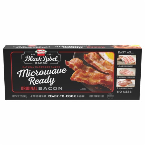 HORMEL® BLACK LABEL Bacon Microwave Ready Perspective: front