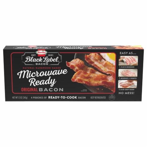 HORMEL® BLACK LABEL Bacon Microwave Ready Perspective: front