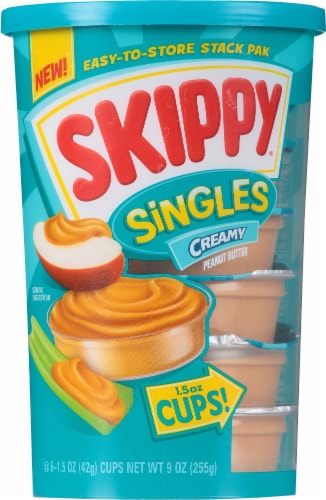 Skippy Singles Creamy Peanut Butter Cup Pack Perspective: front