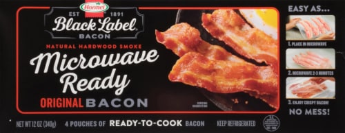 Hormel® Black Label® Microwave Ready Original Bacon Perspective: front