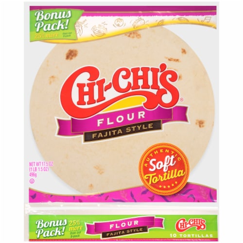 Chi-Chi's Soft Fajita Style Flour Tortillas Perspective: front