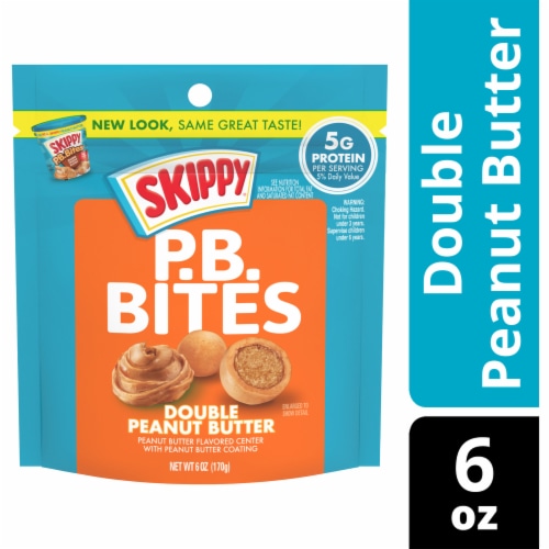 Skippy® P.B. Bites Double Peanut Butter Snack Perspective: front