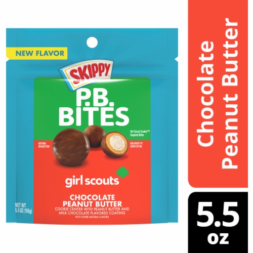 Skippy® P.B. Bites Girl Scout Cookie™ Chocolate Peanut Butter Snack Perspective: front