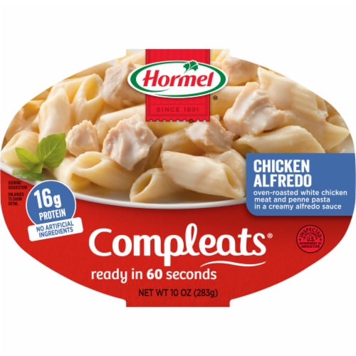 Hormel® Compleats® Chicken Alfredo Microwave Tray Perspective: front