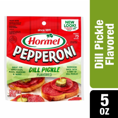 Hormel® Dill Pickle Flavored Pepperoni Perspective: front