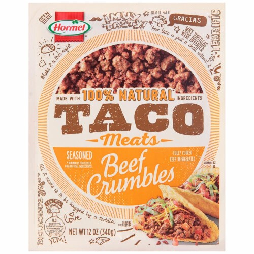 Hormel® Taco Meats Seasoned Beef Crumbles Perspective: front
