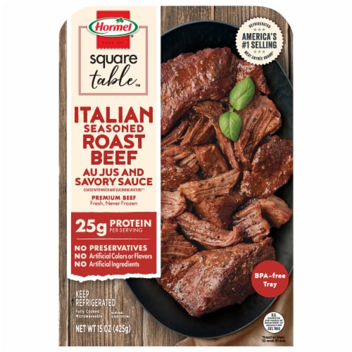 Hormel® Herb Rubbed Italian Style Beef Roast Au Jus Perspective: front