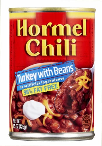 Hormel Turkey with Beans Chili Perspective: front