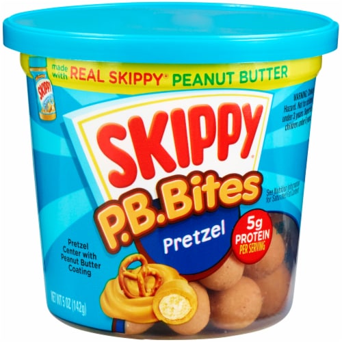 Skippy Peanut Butter Pretzel Bites Perspective: front