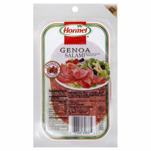 Hormel® Sliced Genoa Salami Perspective: front