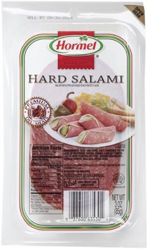 Hormel® Sub Shop Hard Salami Perspective: front