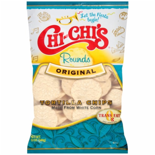 Chi-Chi's Round Original Tortilla Chips Perspective: front
