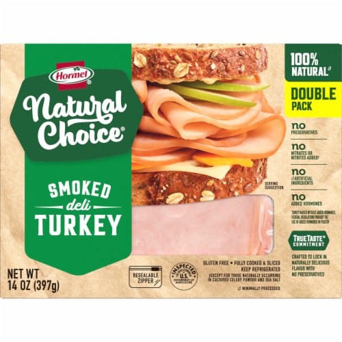 Hormel® Natural Choice® Smoked Turkey Deli Meat Perspective: front