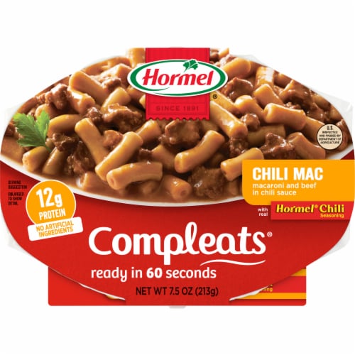 Hormel® Compleats® Chili Mac Microwave Tray Perspective: front
