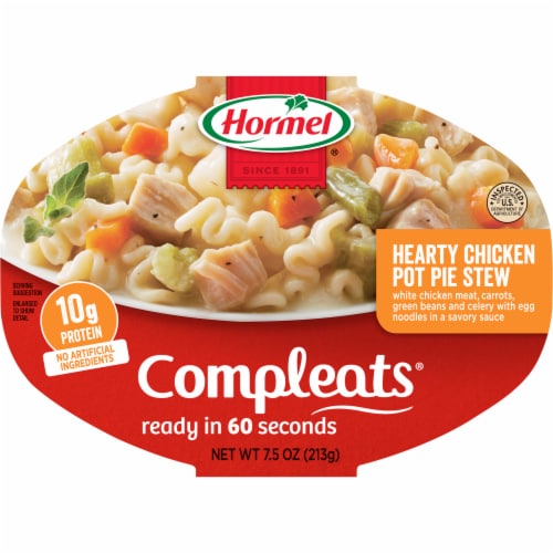 Hormel® Compleats Hearty Chicken Pot Pie Stew Microwave Tray Perspective: front