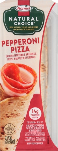 Hormel® Natural Choice™ Pepperoni Pizza Flatbread Wrap Perspective: front