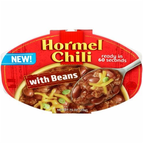 Hormel Chili with Beans Microwavable Tray Perspective: front