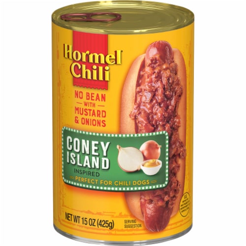 Hormel Chili Coney Island Inspired Chili Perspective: front