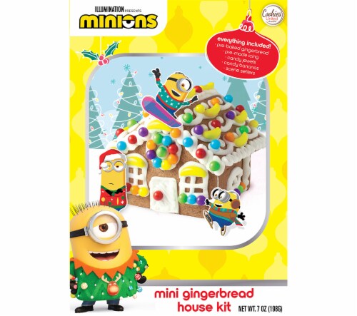 Minions Mini Gingerbread House Kit Perspective: front