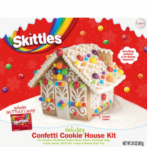 Mars Skittles® Holiday Cookie House Kit Perspective: front