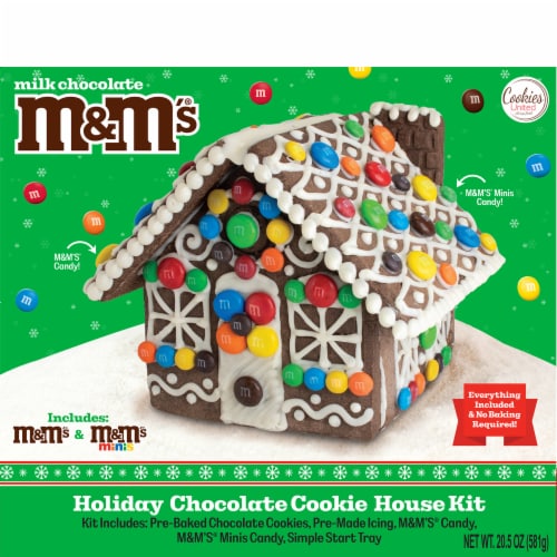 Mars M&M's® Holiday Cookie House Kit Perspective: front