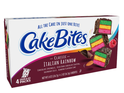 The Original Cakebites® Classic Italian Rainbow Cakebites Perspective: front