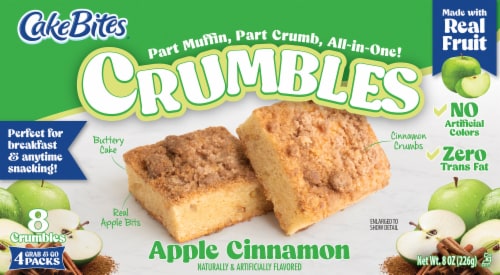 Cakebites® Apple Cinnamon Crumbles Perspective: front