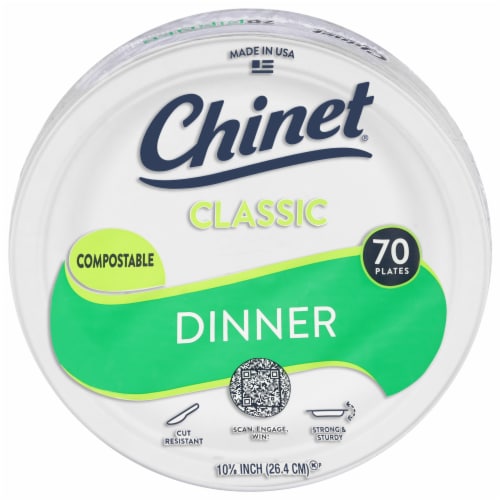 Chinet® Classic White Paper Dinner Plates