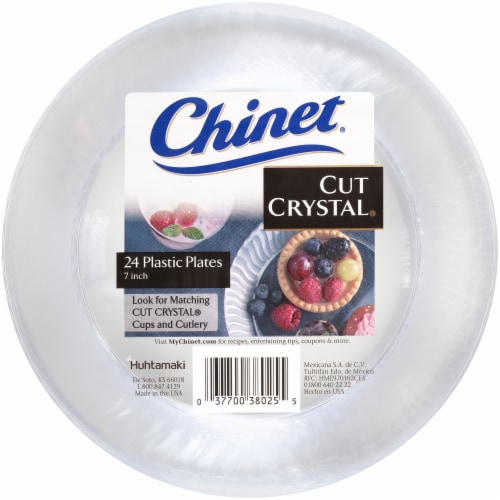 Chinet Cut Crystal 7-Inch Plastic Plates, 24 ct - City Market